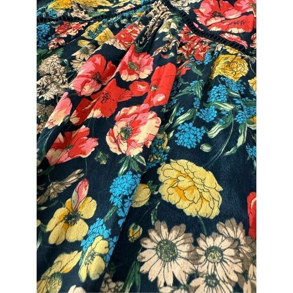 NWT Hazel Black‎ Floral Lace Trim Sleeveless Dressy Tank Top Size XS - Picture 3 of 7